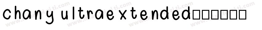 chany ultraextended字体转换